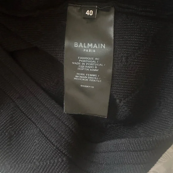 BALMAIN designer dress, size 40, excellent preowned condition - Picture 8 of 9